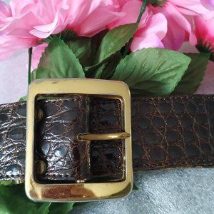 Sz.30🌞ALLIGATOR SKIN LEATHER BELT SZ. 30